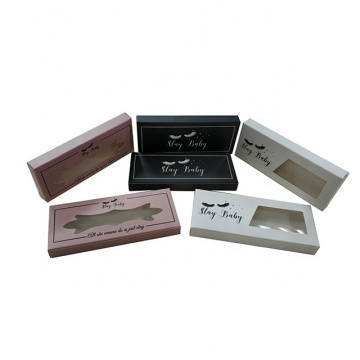 Custom logo luxury design nice private label false eyelash packaging box